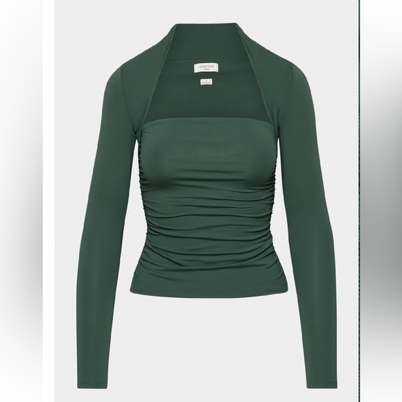 Aritzia Tops - Aritzia Contour Flourish Long sleeve Blouse in Forest Green Size Medium NWT